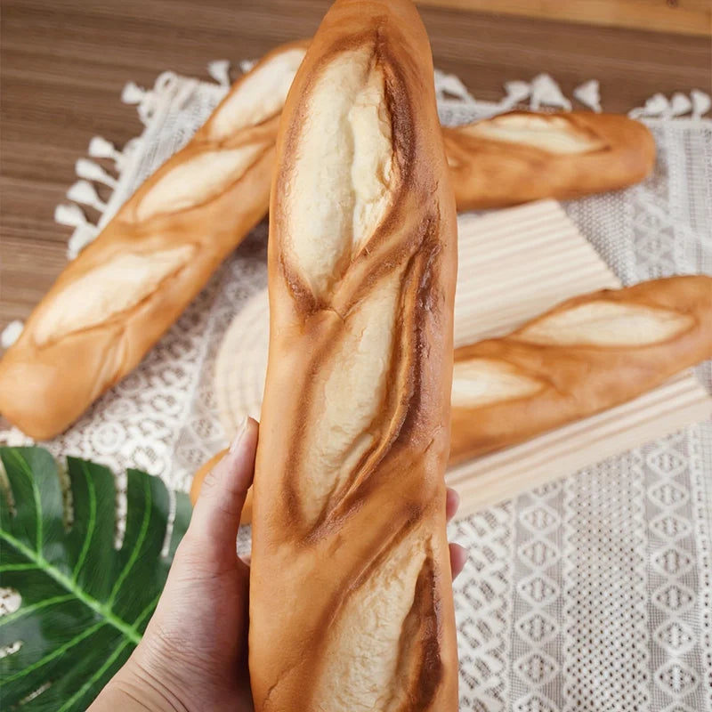 Fake Baguette Bread Prop, Realistic French Loaf Model for Kitchen Decor & Photography