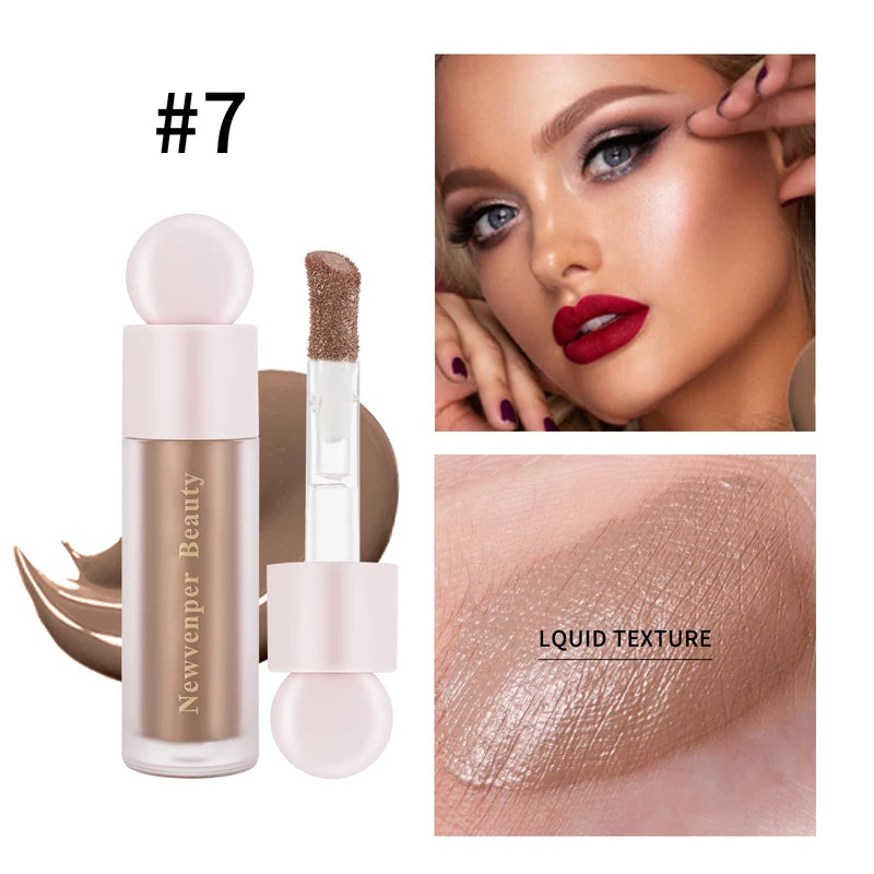Liquid Highlighter, Blush & Contour Set for Face & Body - Natural Glow Finish
