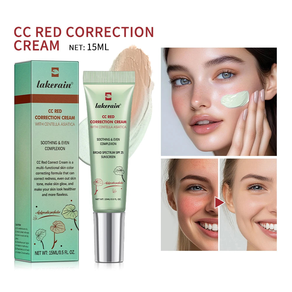 High Coverage CC Cream Foundation - Hydrating Liquid Face Makeup with Color Change