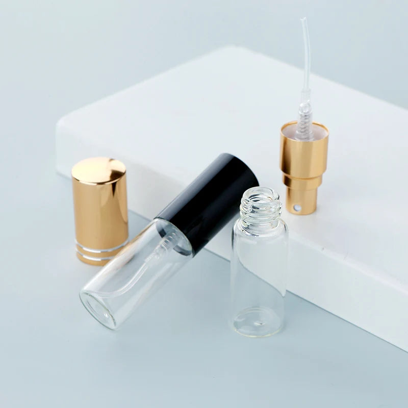 100Pcs 5ml Portable Empty Perfume Spray Bottles Travel Cosmetic Refillable Mini Parfum Bottles