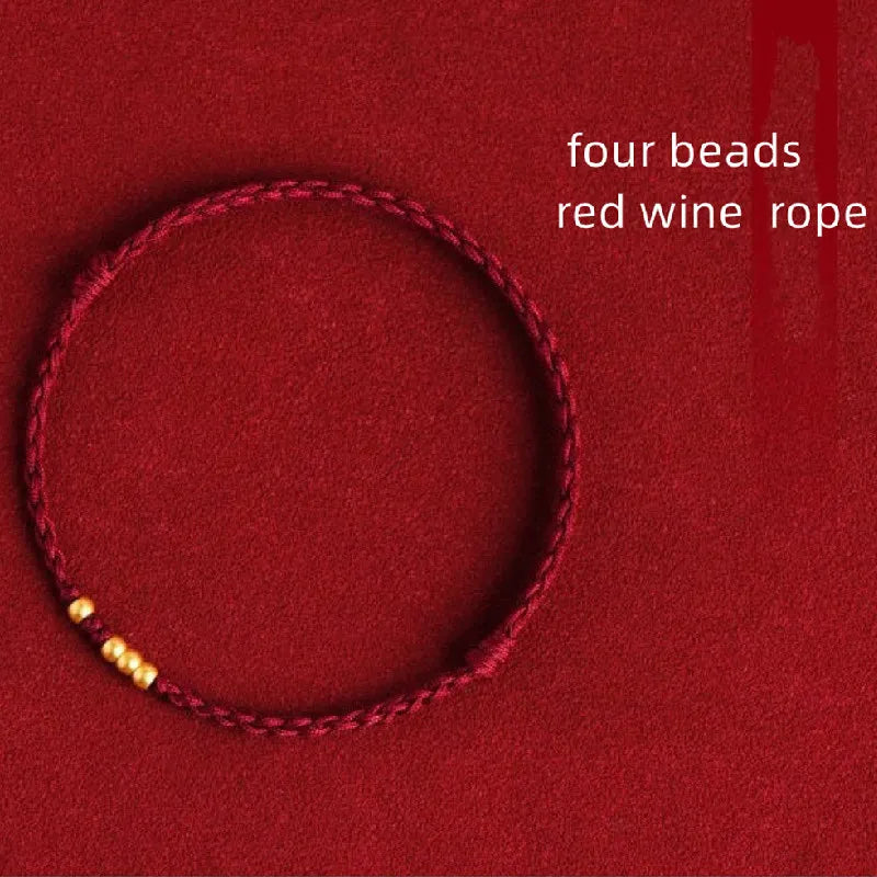 Handmade Lucky Rope Bracelet for Lovers and Friends - Adjustable Size