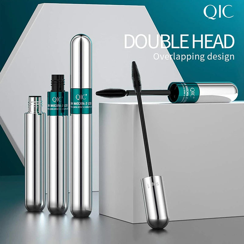Waterproof Lengthening Mascara with Silk Fiber for Thick Dark Eyelashes