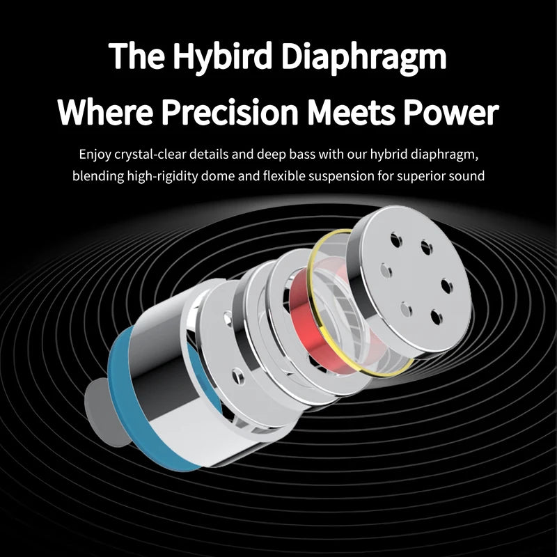 High-Fidelity In-Ear Monitors with Dual Magnetic Dynamic Drivers - Metal Alloy Housing, 3.5mm & Type-C, Audiophile Gaming Earphones