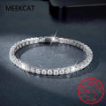 Moissanite Tennis Bracelet for Women Men 925 Sterling Silver Gold Plated Sparkling Wedding Jewelry