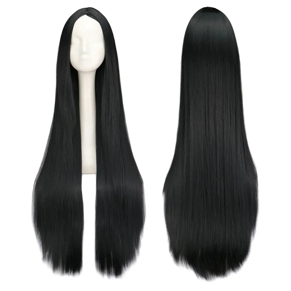 Long Synthetic Wig 100CM/40 Inches Heat-Resistant for Halloween Cosplay