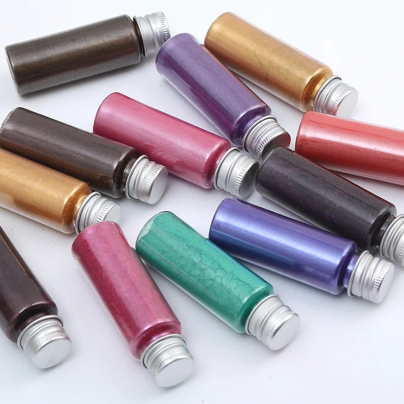 Colorful Pearl Mica Powder for Nails, Soap, Resin, Makeup & Car Paints - 126 Colors