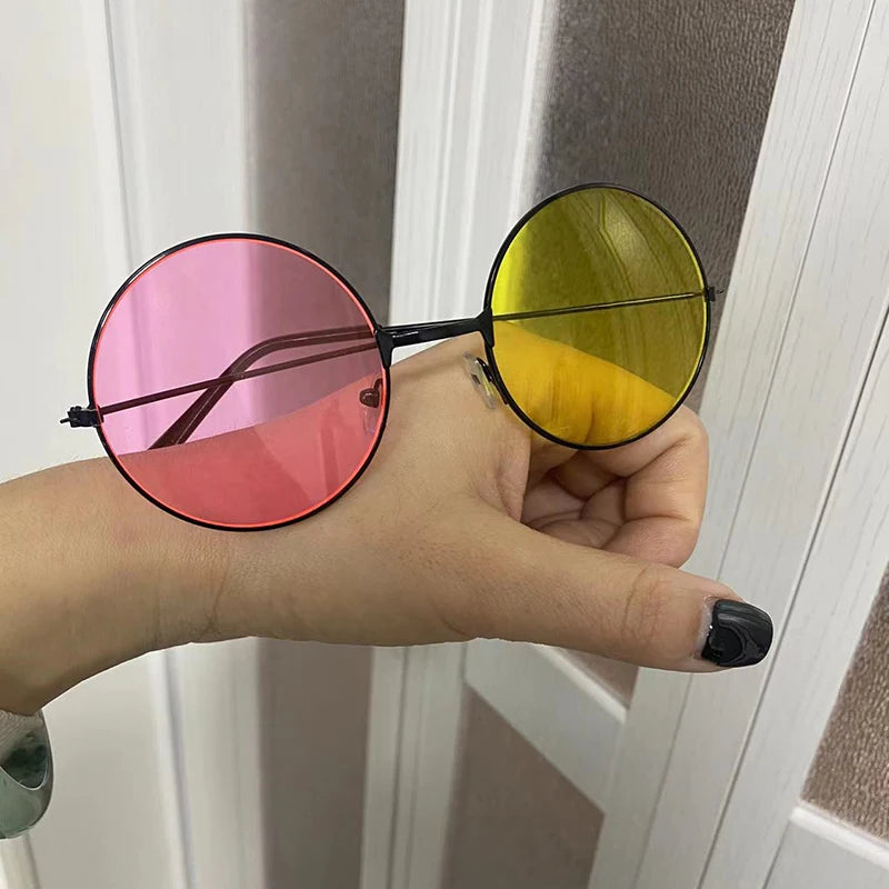 Men Spamton Cosplay Glasses Round Frame Sunglasses Halloween Accessories