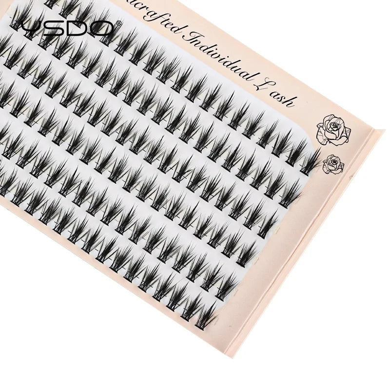 Individual False Eyelashes 120 Clusters - Natural Mink Fluffy Volume Extensions