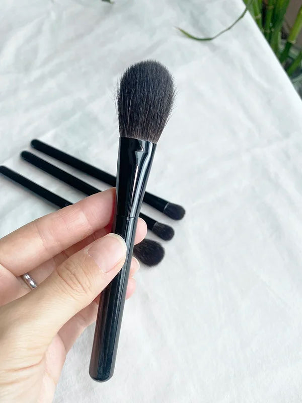 Soft Squirrel Hair Makeup Brushes Set - Powder, Blush & Eyeshadow Tools