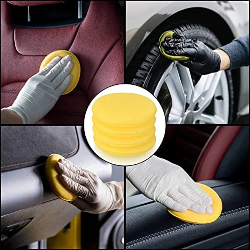 Car Waxing Foam Sponge Pads 12Pcs Soft Applicator Polishing & Cleaning