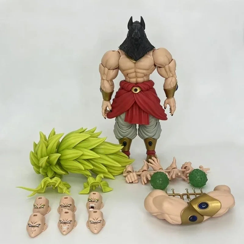 Dragon Ball Super Broly Action Figure with Replaceable Accessories - Collectible Model Toy