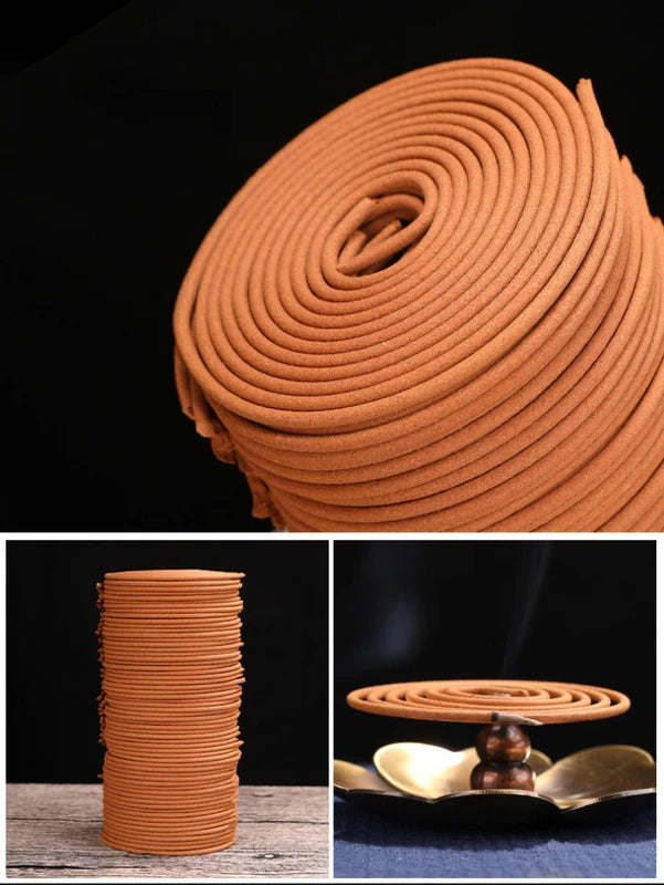 Natural Coil Incense Plates Set - Aromatherapy Yoga Fragrance for Indoor Use