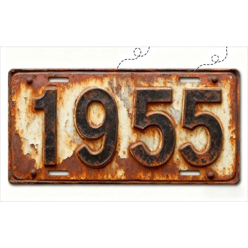 Aluminum License Plate Tag with Polished Metal Finish - Fade-Resistant Car Plate Frame, Easy Install