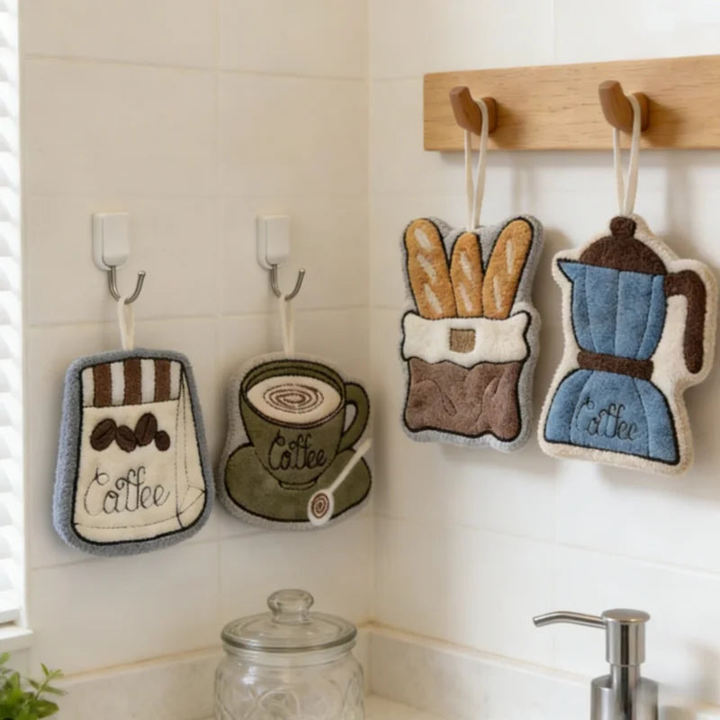 Ultra Light Coffee Towel - Quick Dry Hanging Kitchen & Bathroom Towel
