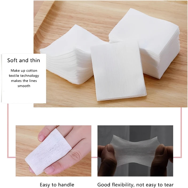 1200pcs Disposable Pearl Pattern Makeup Cotton Pads Facial Cleansing Wipes