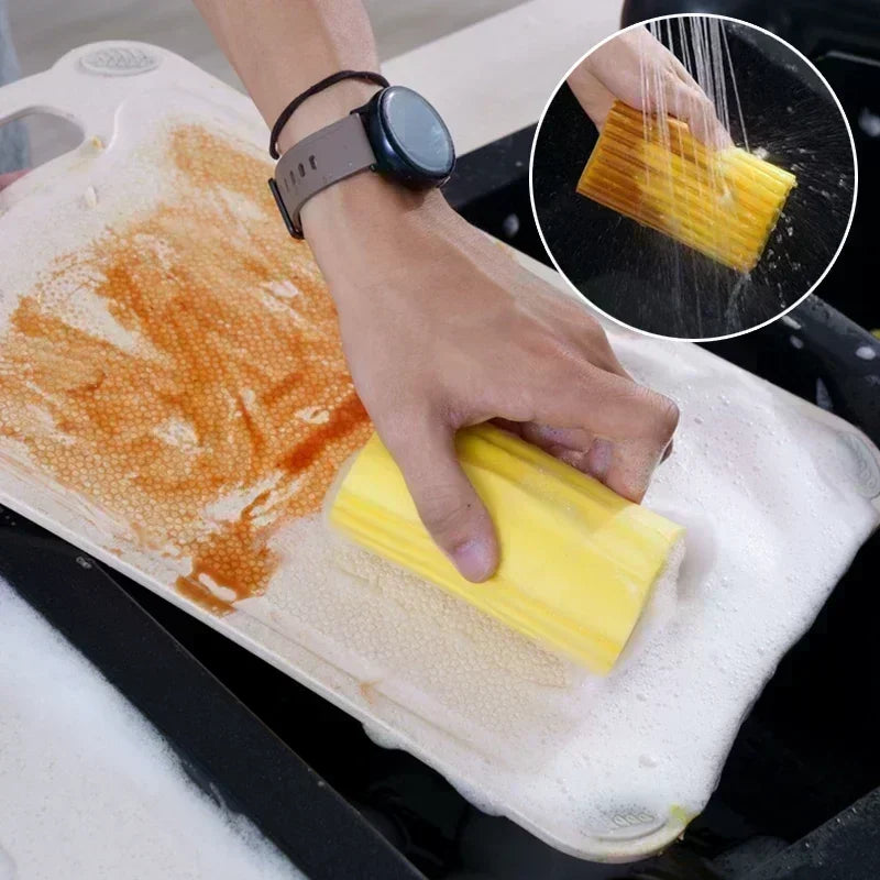 Multifunctional Reusable PVA Cleaning Sponge for Kitchen & Household Dust Removal