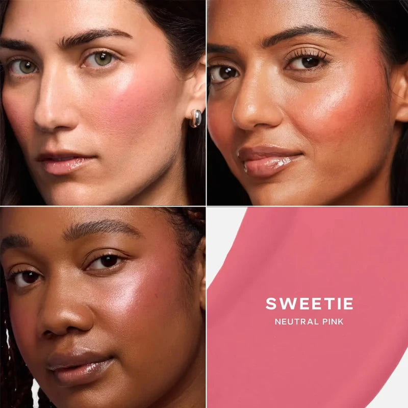 Hydrating Liquid Blush & Lip Tint Set - Buildable Dewy Cheek & Lip Colors for Sensitive Skin