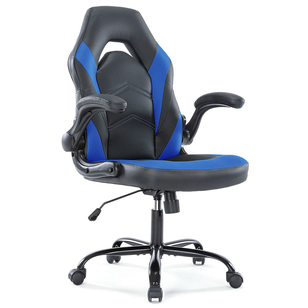 Ergonomic Office Gaming Desk Chair with Adjustable Height & Flip-Up Armrest