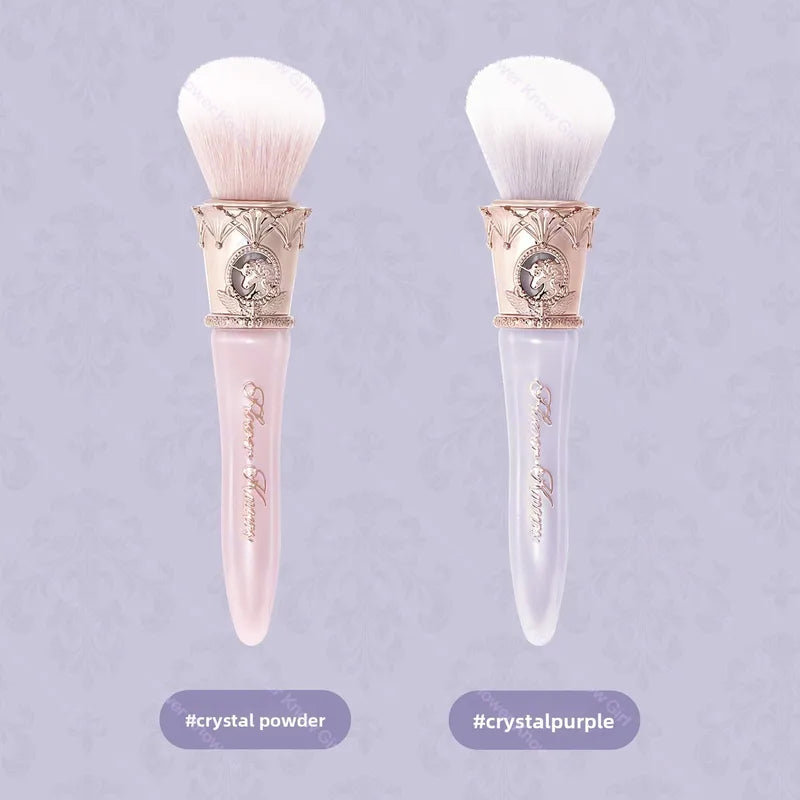 Unicorn Makeup Brush Set with Slanted Pointed Design for Precise Application - Cruelty-Free Powder Brushes