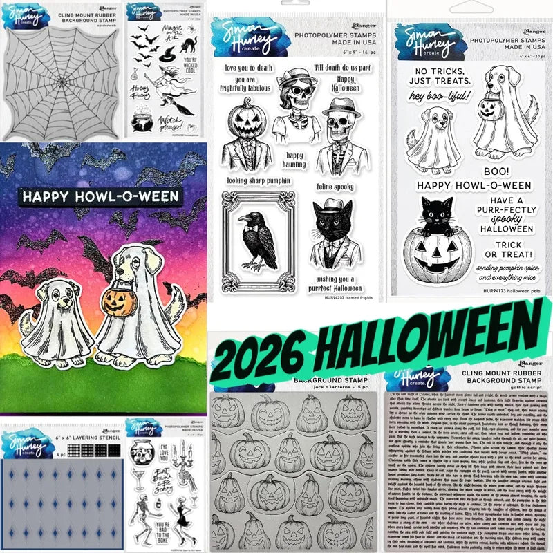 Halloween Pumpkin Metal Cutting Dies & Stamps Set for Scrapbooking Crafts