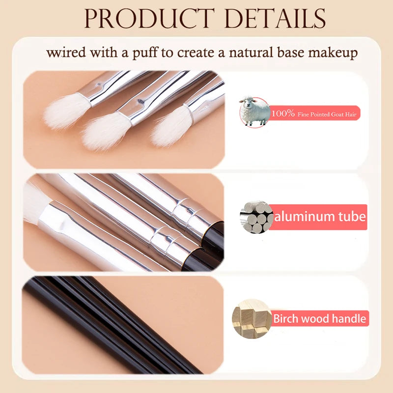 Eye Shadow Blending Brush Goat Hair Small Crease Makeup Tool