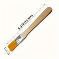 10Pcs Wooden Handle Nylon Bristle Paint Brushes for Oil Painting & Cleaning