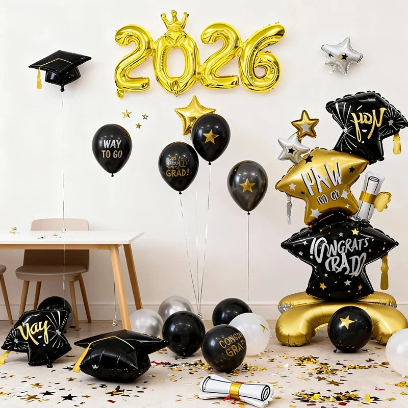 Graduation Balloon Decoration 2026 Set for Indoor Outdoor Celebration