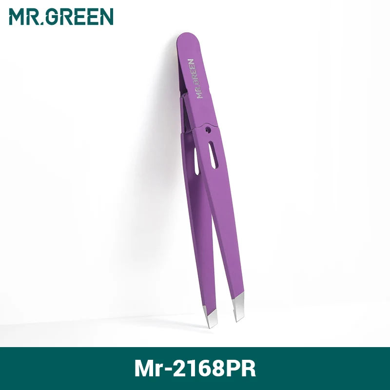 Eyebrow Tweezers Slanted Precision Hair Removal Beauty Tool Stainless Steel