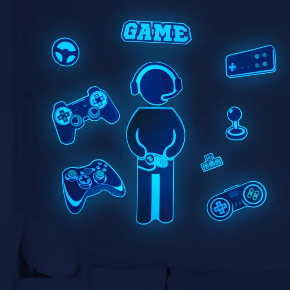 Luminous Wall Stickers Glow in the Dark Self-Adhesive Moon Decal Kids Bedroom Decor