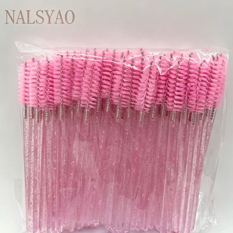 Disposable Eyelash Brushes Spoolies Micro Lash Mascara Wands 100pcs Wholesale