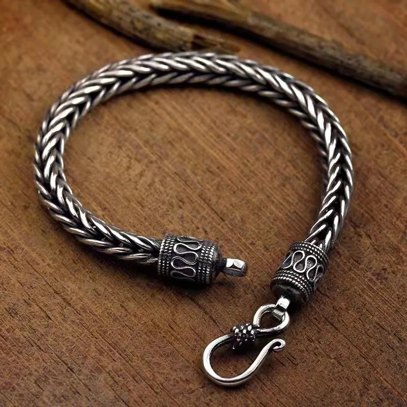 925 Sterling Silver Bracelet Chain for Men Women Luxury Wedding Jewelry