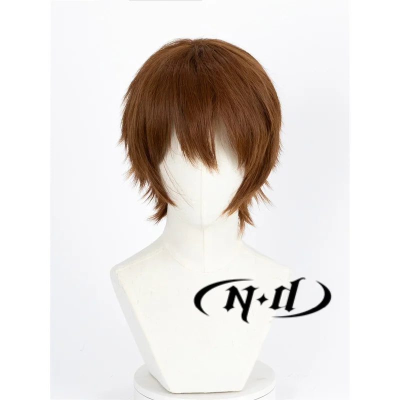 Light Yagami Cosplay Wig - Anime Death Note Light-Brown Hair for Halloween Costume