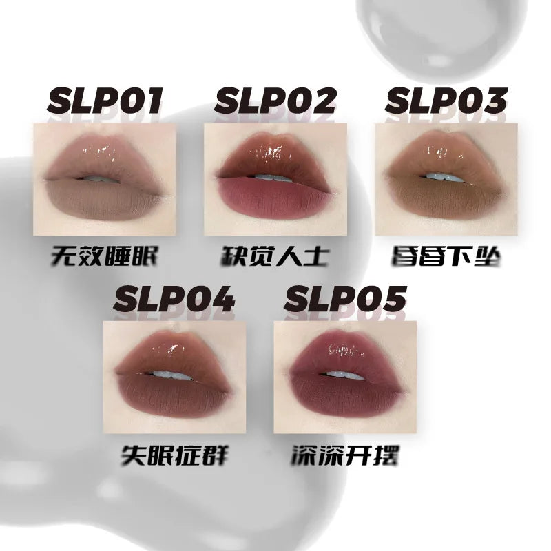 Long-Lasting Waterproof Lip Tint & Lip Gloss Set - Matte Lip Makeup