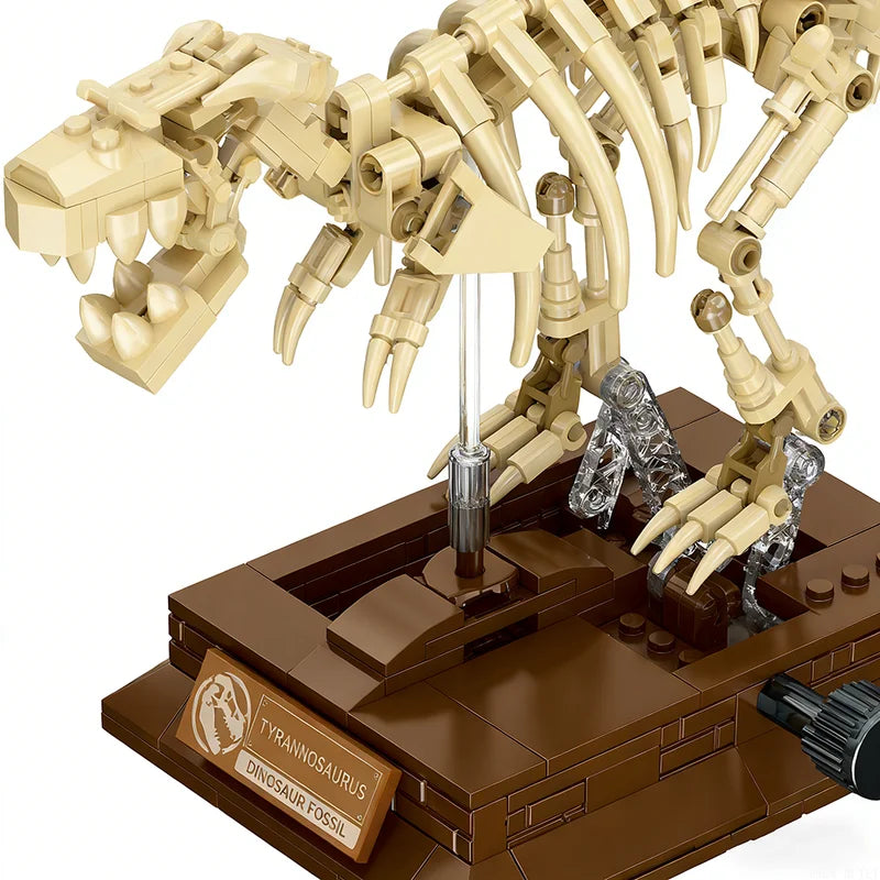 Dinosaur Fossil Building Blocks Set - Educational STEM Toy for Kids, Home Decor