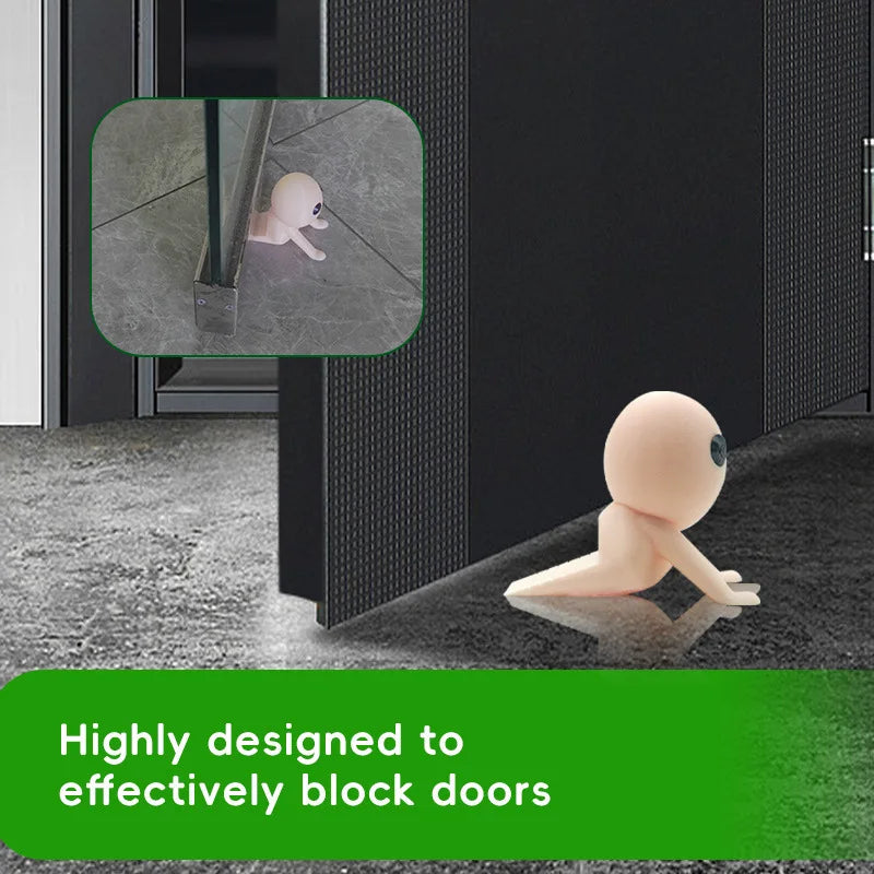 Decorative Flexible Door Stopper Mini Figurine Non-Slip Bedroom Dorm Room Ornament