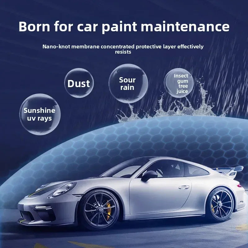 3-in-1 Ceramic Car Coating Spray - Nano Liquid Wax & Sealant for Vehicle Protection