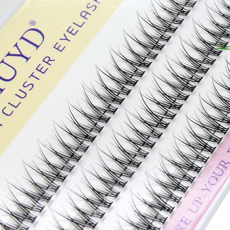120PCS Dovetail Fly Silk Eyelashes V Shape Fish Tail False Eyelash Extensions