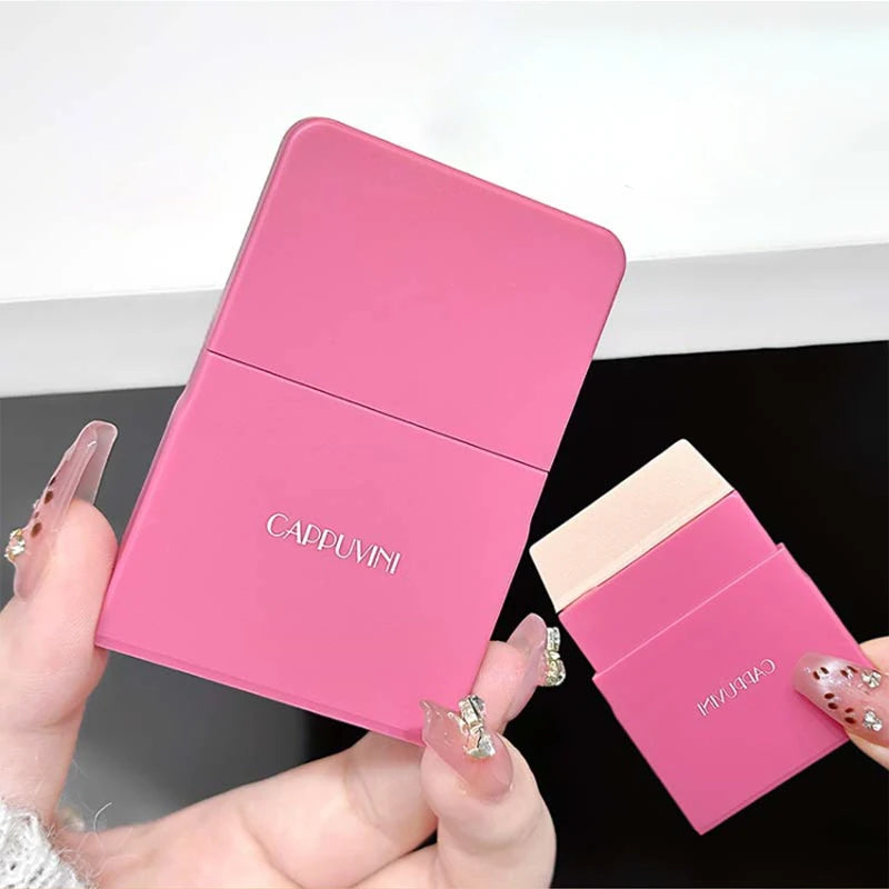 Portable Silicone Foundation Brush with Color Paper for Precise Makeup Application