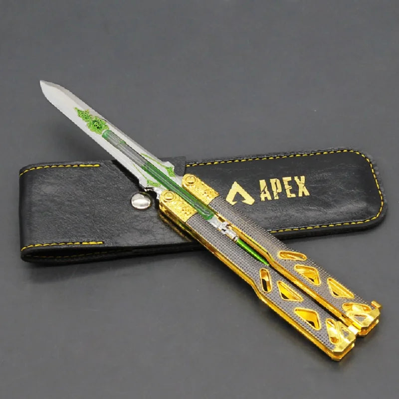 Glow-in-the-Dark Blade Dagger Toy with Alloy Non-Cutting Edge for Training