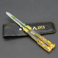 Glow-in-the-Dark Blade Dagger Toy with Alloy Non-Cutting Edge for Training