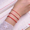 Handmade Red Rope Lucky Bracelets for Women & Men Adjustable Charm Anklet