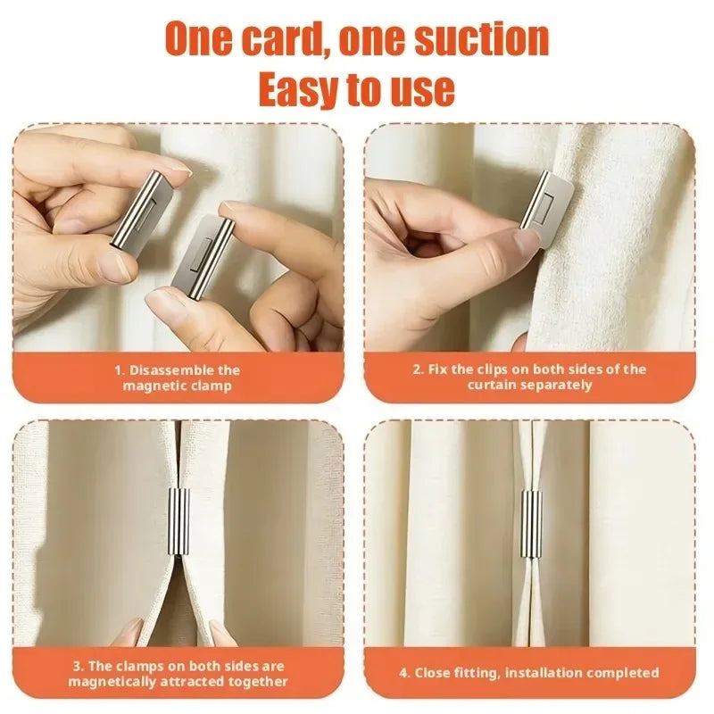 Magnetic Curtain Clips 20/8/2Pcs Blackout Closure Keep Curtains Closed Light Leak Prevention