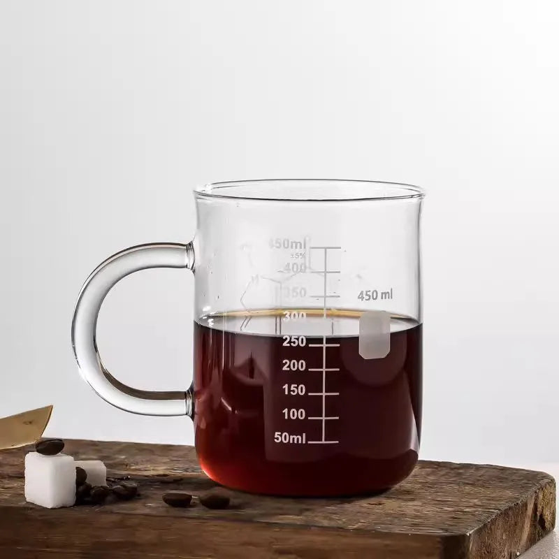 450ml High Borosilicate Glass Measuring Cup with Handle for Kitchen