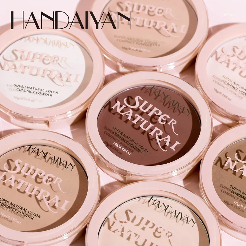 Matte Face Pressed Powder - 24H Oil Control Foundation for All Skin Types