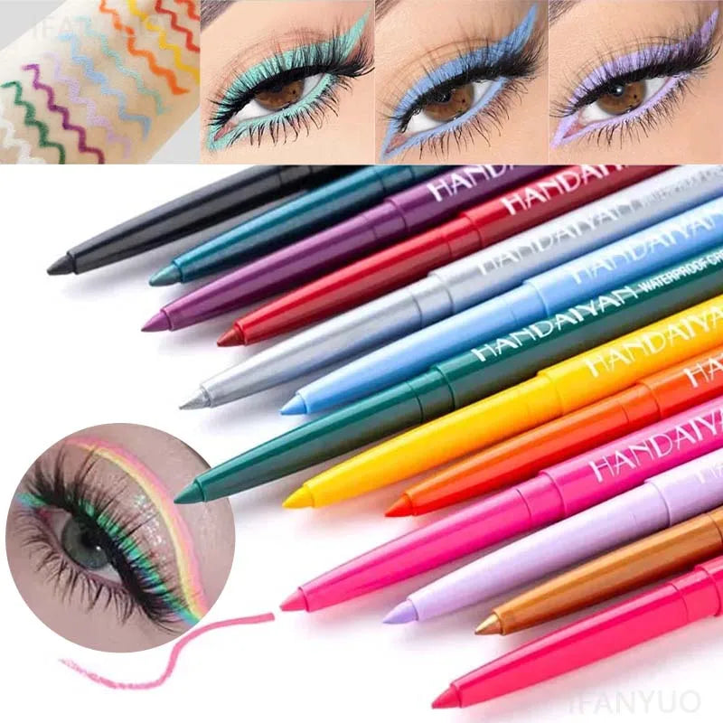 Colorful Waterproof Gel Eyeliner Pencil - Long Lasting & Easy to Use