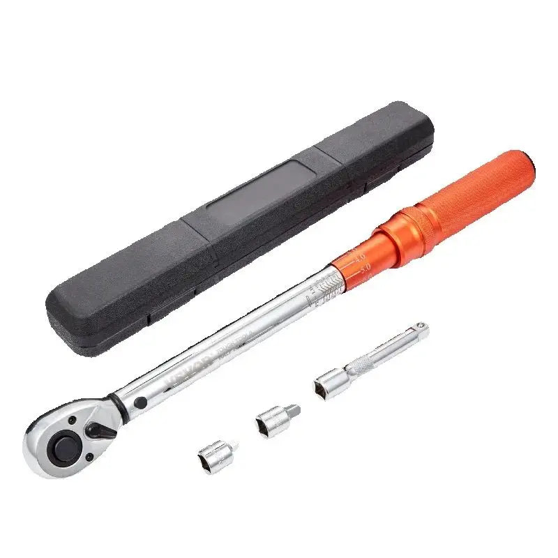 Mechanical Torque Wrench Set with Dual-Range Adjustable Drive - Professional Tool Kit
