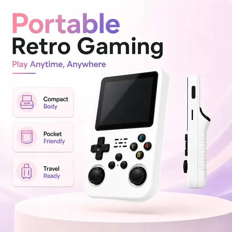 R36S Retro Handheld Game Console with 3.5-Inch IPS Screen Portable Video Player