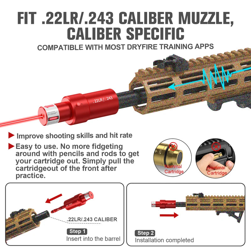 Multifunctional Magnetic Red Green Light Trainer for Shooting & Calibration