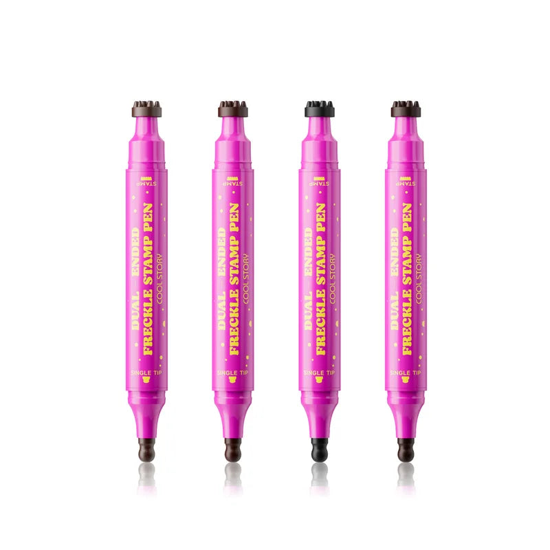 Double-Head Freckle Pen and Eyeliner Spot Stamp - Waterproof & Natural Finish