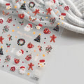 Luxury 5D Floral Nail Art Stickers with Crystals and Metal Frame - Self-Adhesive Manicure Decals